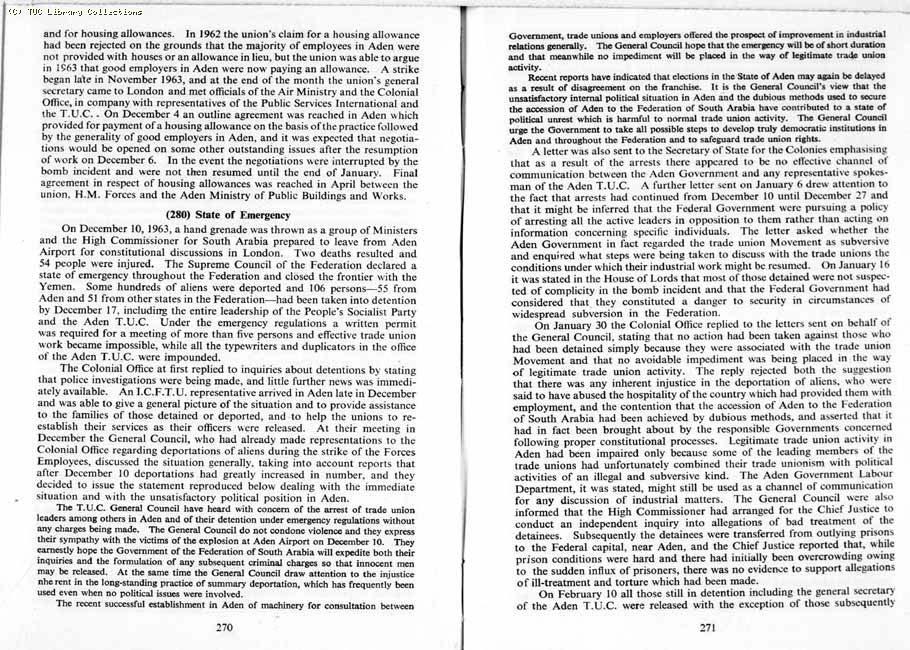 TUC Report, 1964
