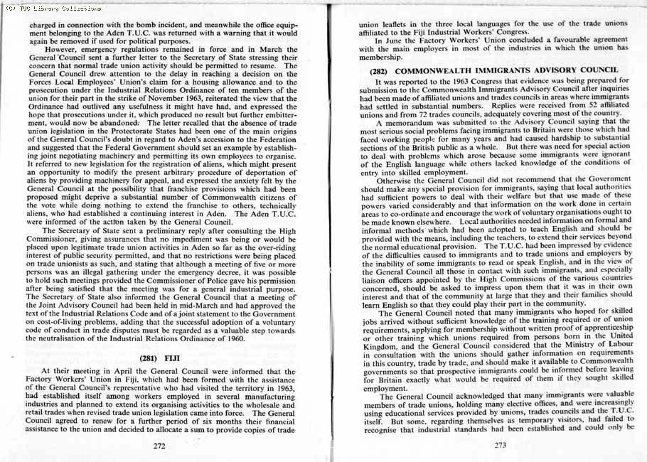 TUC Report, 1964