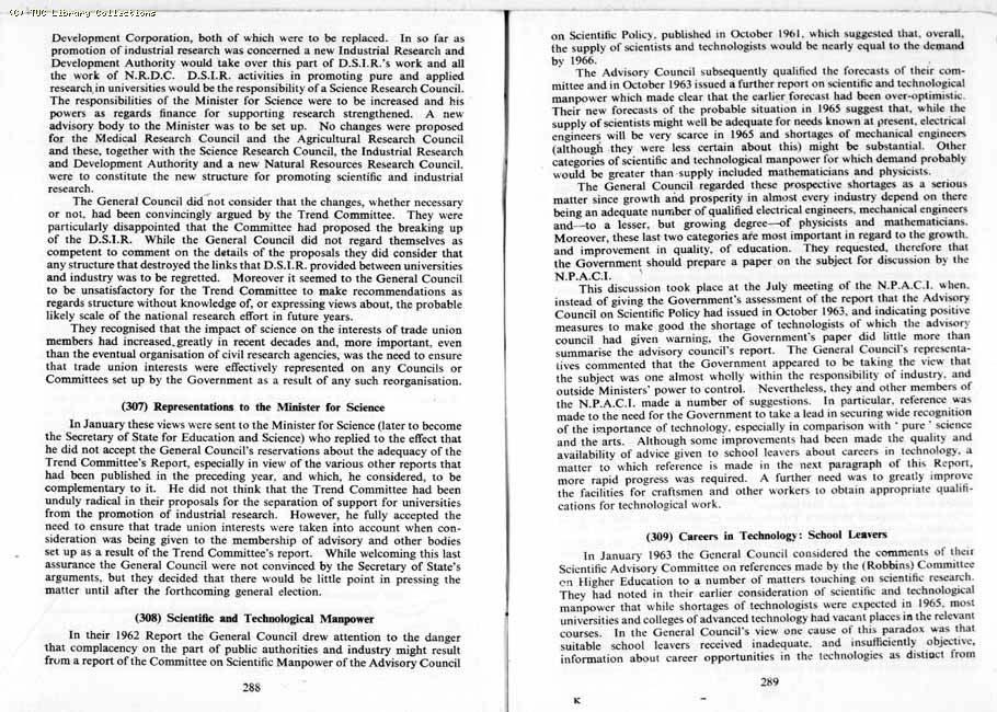 TUC Report, 1964