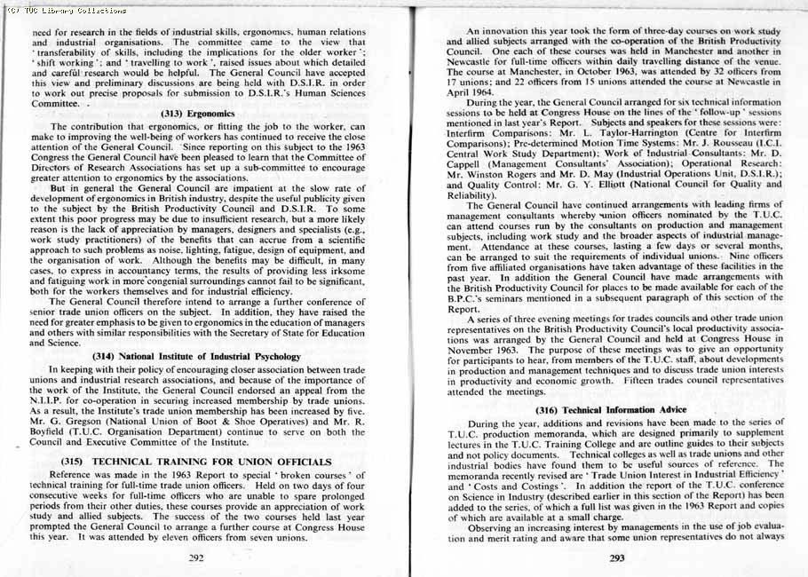 TUC Report, 1964