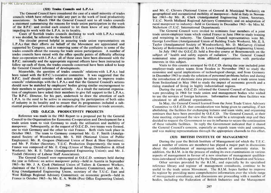 TUC Report, 1964