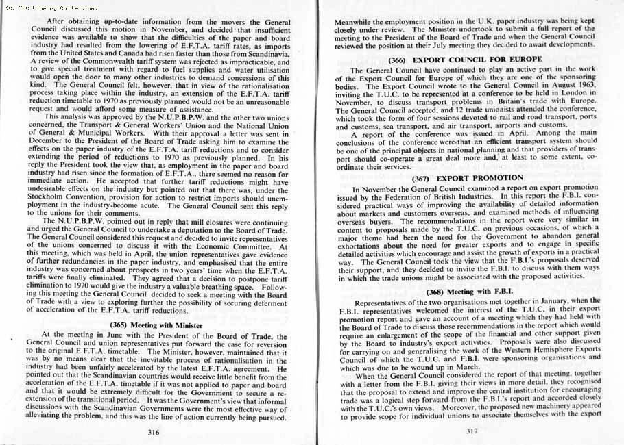 TUC Report, 1964
