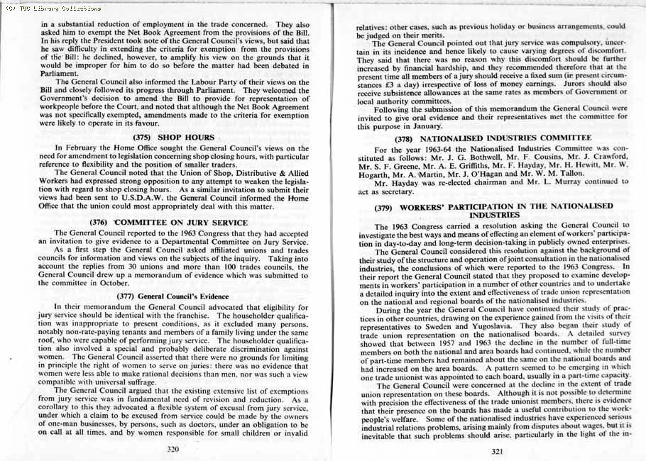 TUC Report, 1964