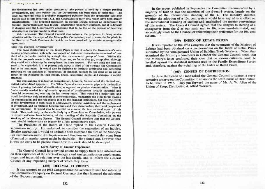 TUC Report, 1964