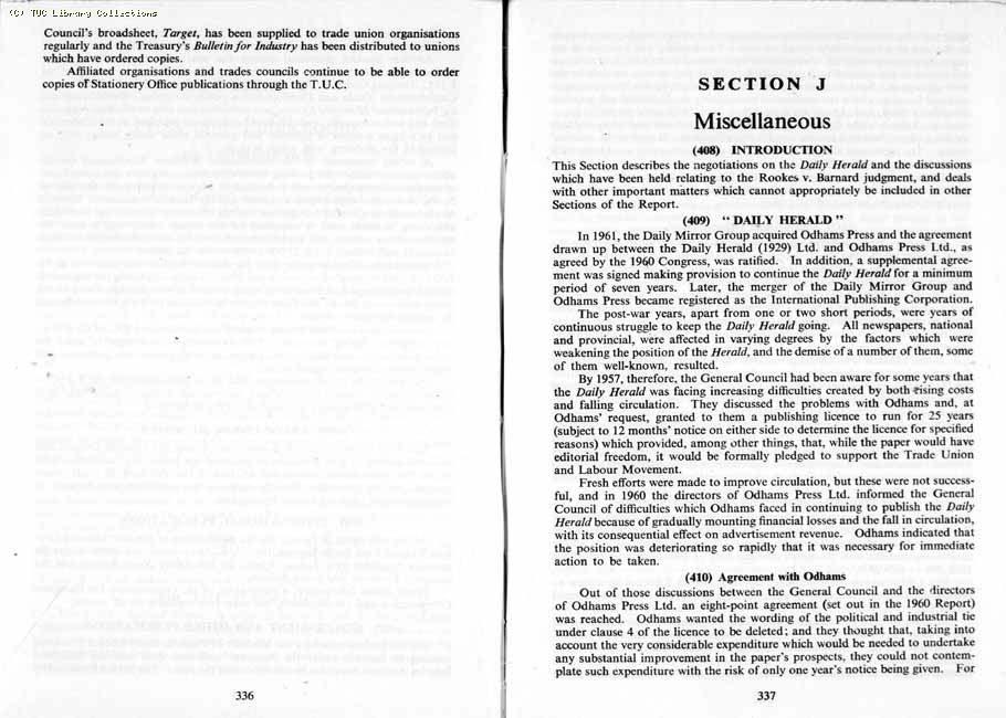 TUC Report, 1964
