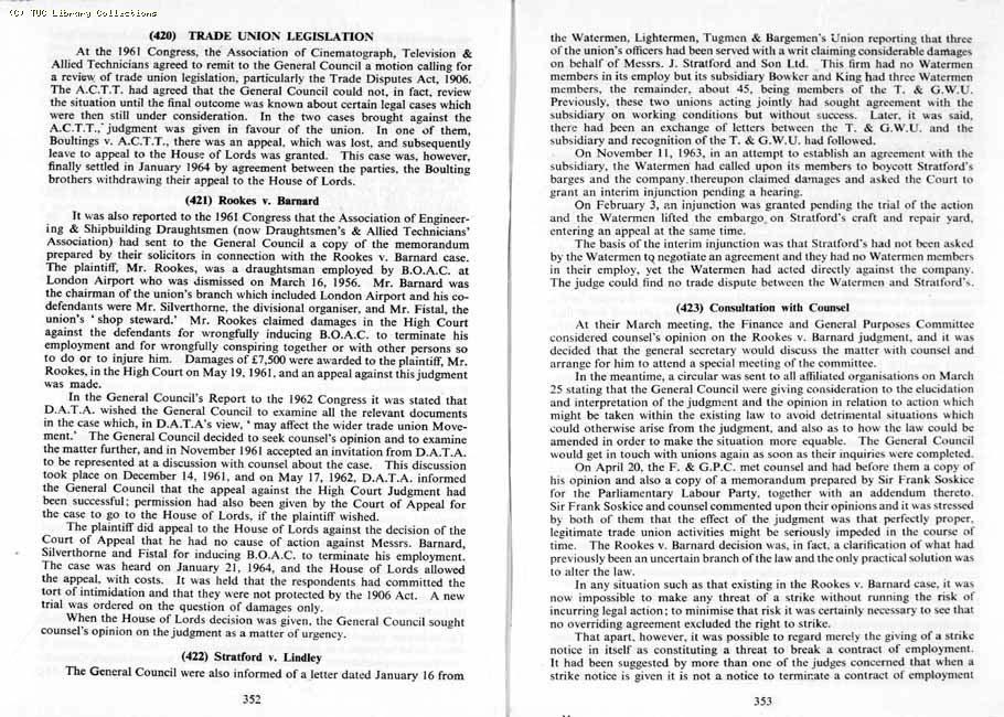 TUC Report, 1964