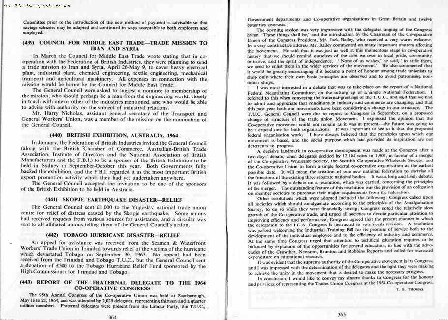 TUC Report, 1964