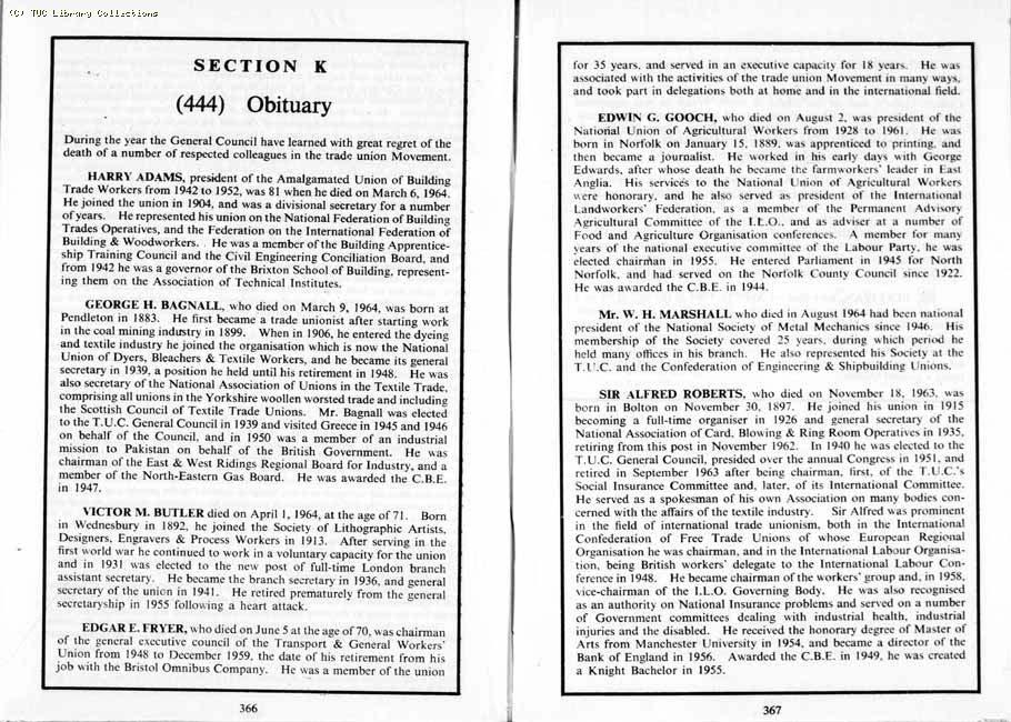 TUC Report, 1964