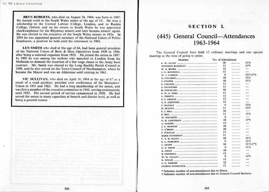 TUC Report, 1964