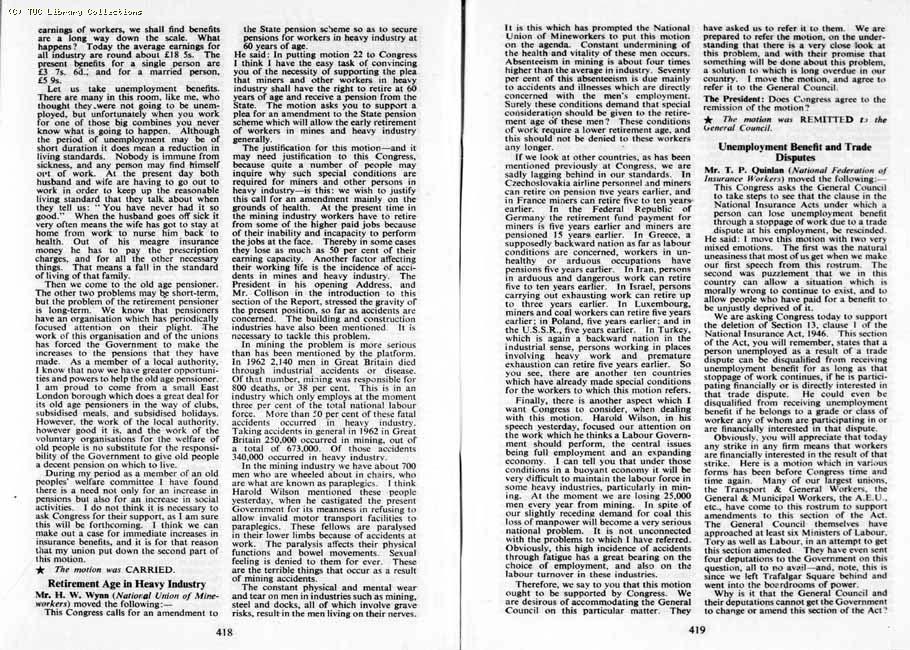TUC Report, 1964