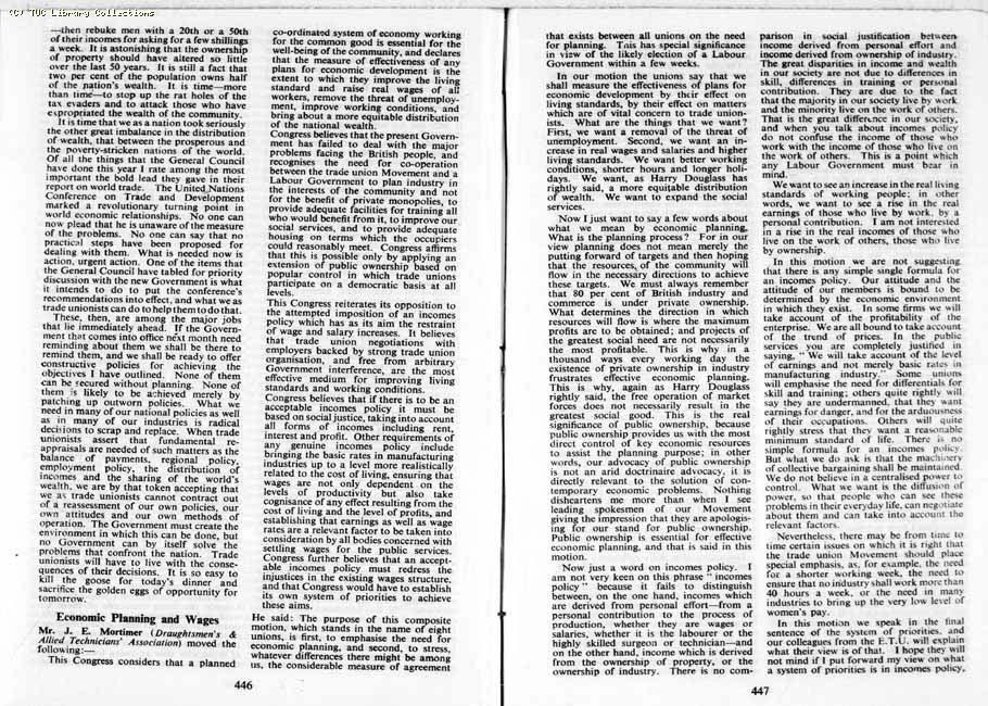 TUC Report, 1964