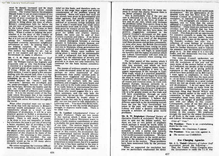TUC Report, 1964