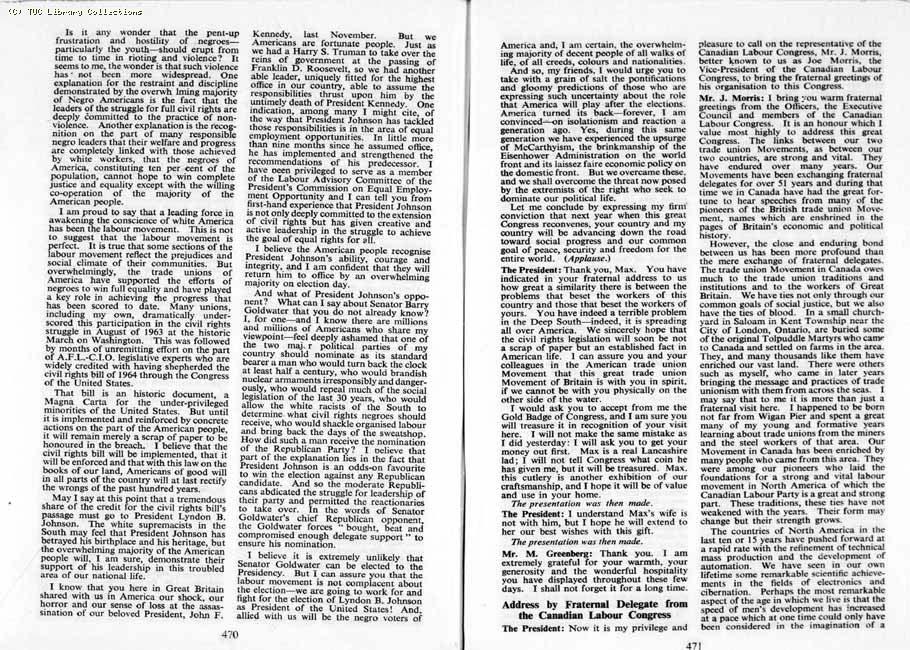 TUC Report, 1964