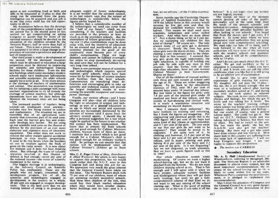 TUC Report, 1964