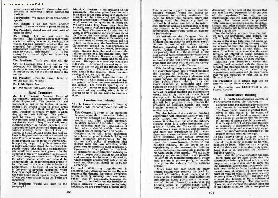 TUC Report, 1964