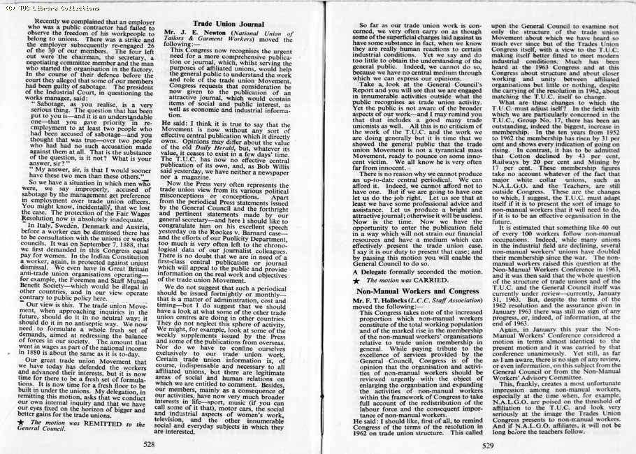 TUC Report, 1964