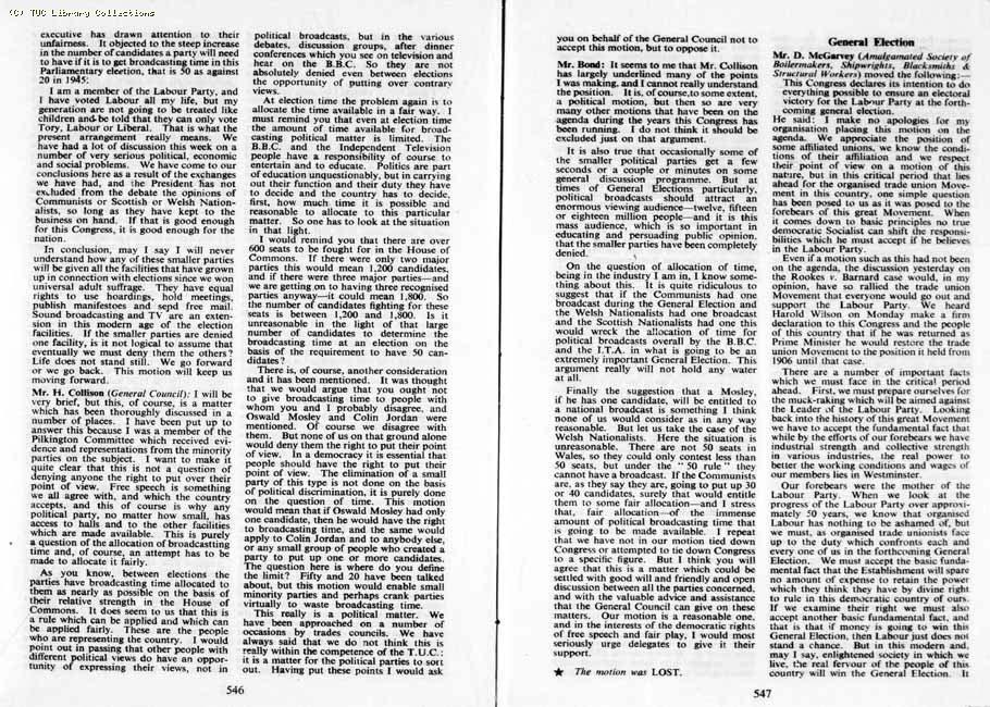 TUC Report, 1964