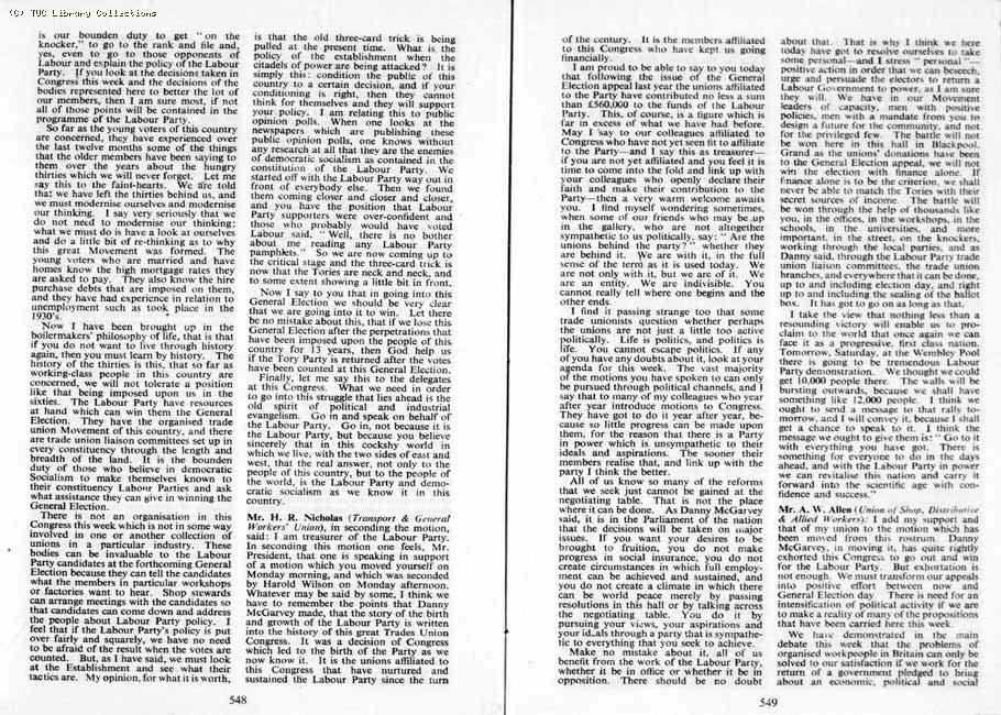 TUC Report, 1964