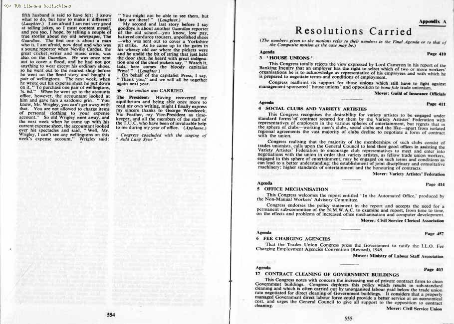 TUC Report, 1964