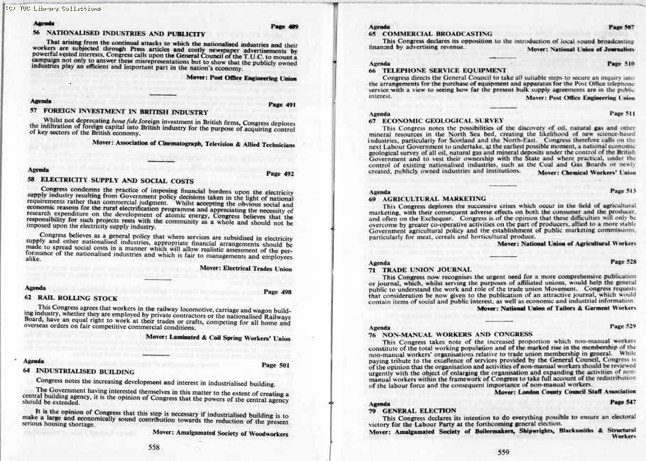 TUC Report, 1964