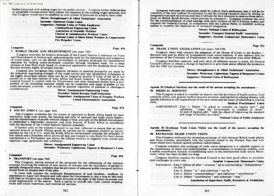 TUC Report, 1964