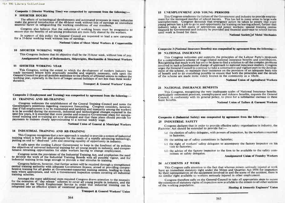 TUC Report, 1964