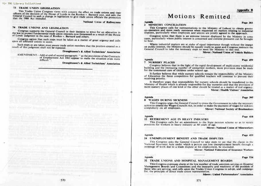 TUC Report, 1964