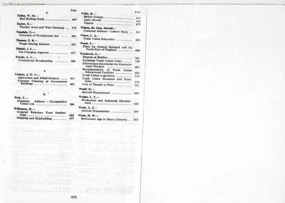 TUC Report, 1964