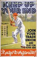 Keep up your end - TUC recruitment poster, 1934