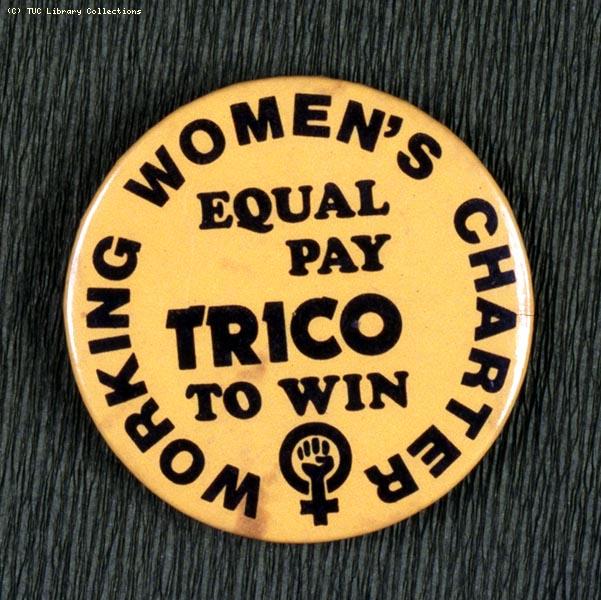 Trico strike badge, 1976