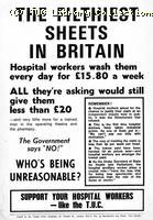 TUC leaflet supporting hospital workers pay claim
