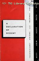 'A declaration of dissent', 1965