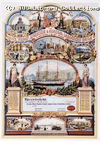 Emblem and Membership certificate of The Dock, Wharf, Riverside and General Labourer's Union of Great Britain and Ireland