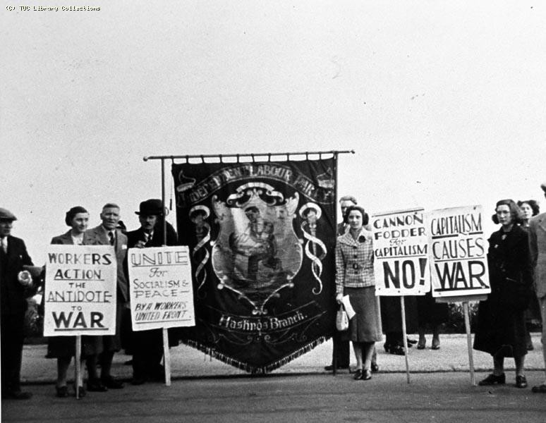 Tressell banner, Hastings, 1938