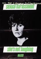 NALGO poster, Sexual Harassment, 1985