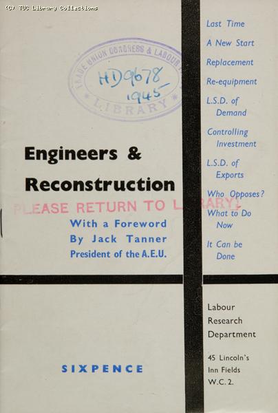 Engineers and reconstruction, 1945