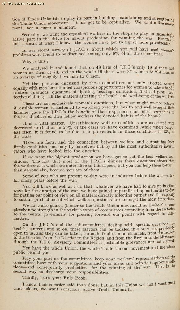 AEU First Women's Conference, 1943