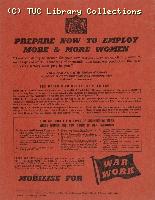 Women and war work advert, 1941