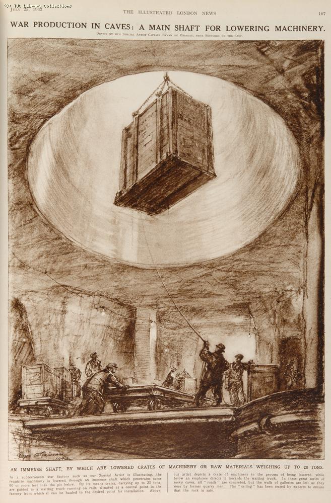 War production in caves, 1942