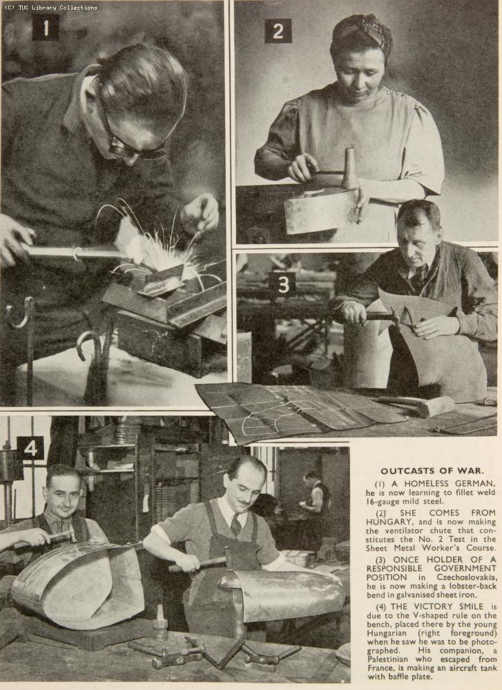 War refugees at work, 1941